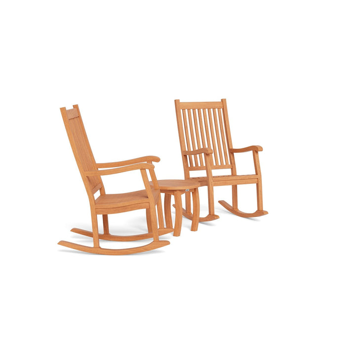 Tortuga Outdoor Jakarta 3Pc Teak Rocker Set — Lusso Home Designs