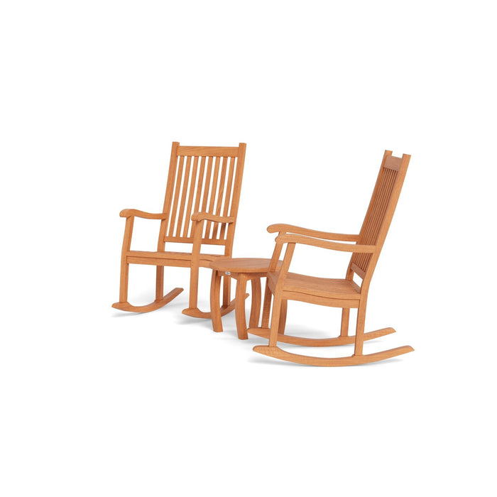 Tortuga Outdoor Jakarta 3Pc Teak Rocker Set — Lusso Home Designs