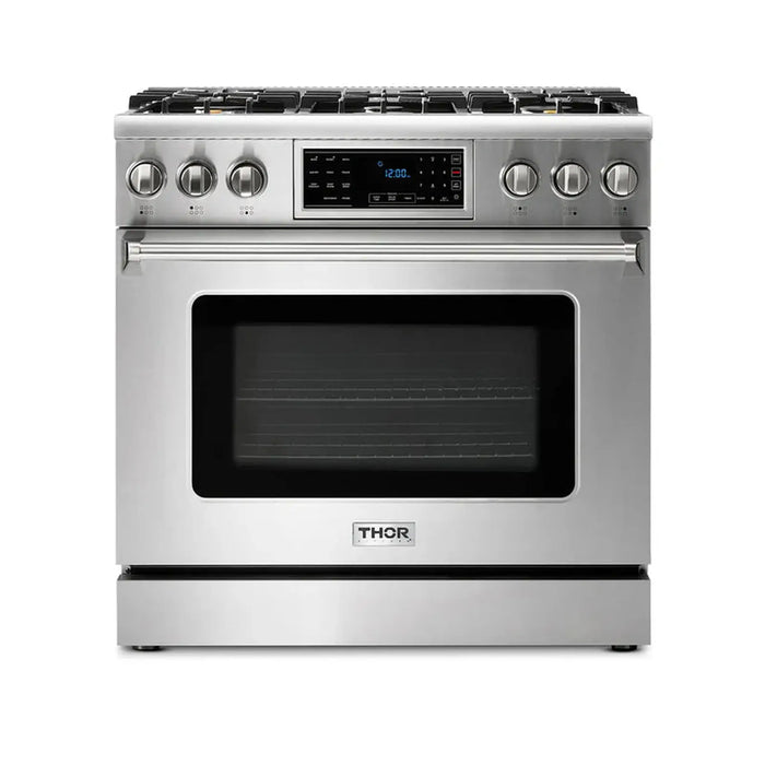 Thor Kitchen - 36" Tilt Panel Professional Gas Range – Propane Gas, TRG3601LP