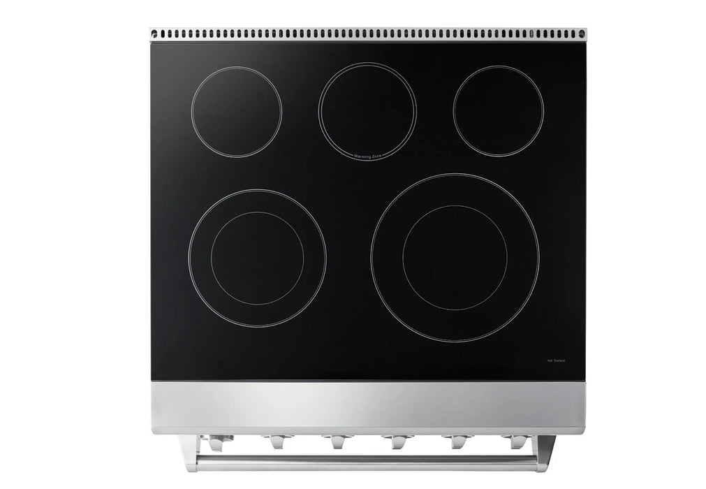 Thor Kitchen Package - 30" Electric Range, Range Hood, Refrigerator with Water and Ice Dispenser, Dishwasher, AP-HRE3001-10