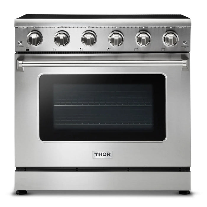 Thor Kitchen Package 36" Electric Range, 36" Range Hood, AP-HRE3601