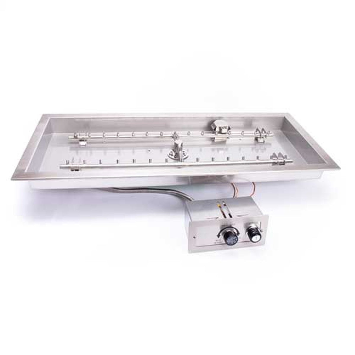 HPC Fire SST Torpedo Bowl Rectangle Fire Pit Insert with Convenient Pu ...