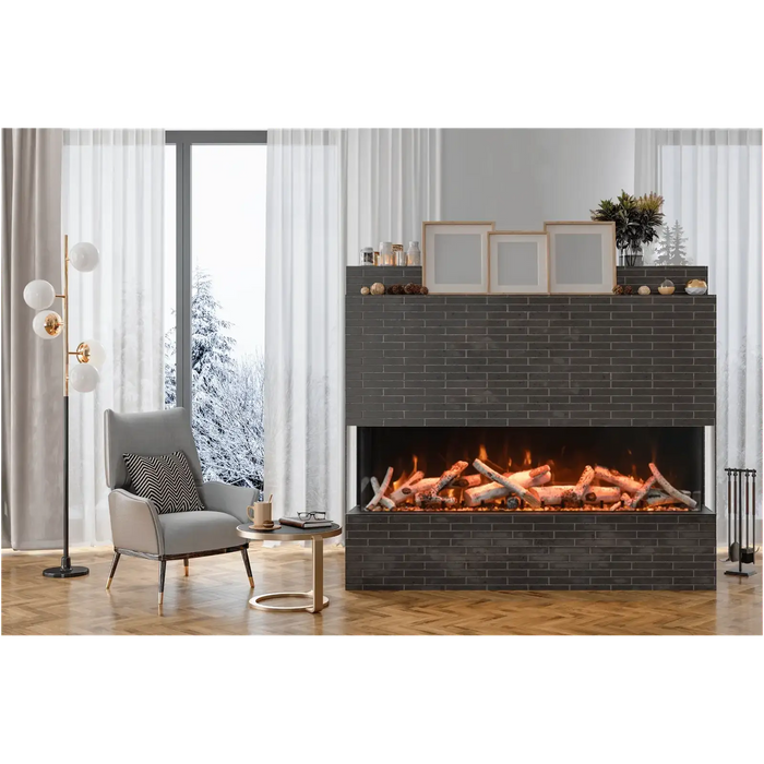 Amantii Tru View XL Deep Smart Electric Fireplace: Sleek Design for Stylish Built-In Ambiance