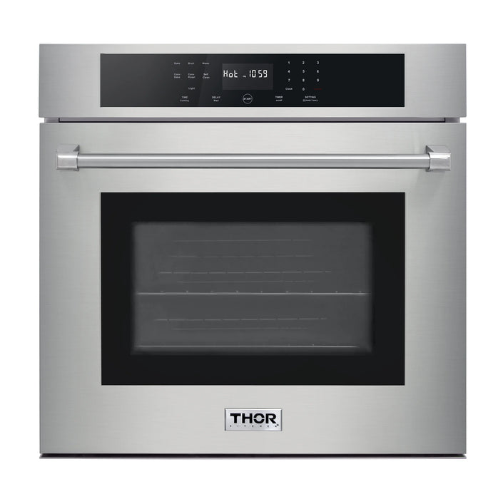 Thor Kitchen Package - 36" Propane Gas Rangetop, Range Hood, Wall Oven, Microwave, AP-HRT3618ULP-3
