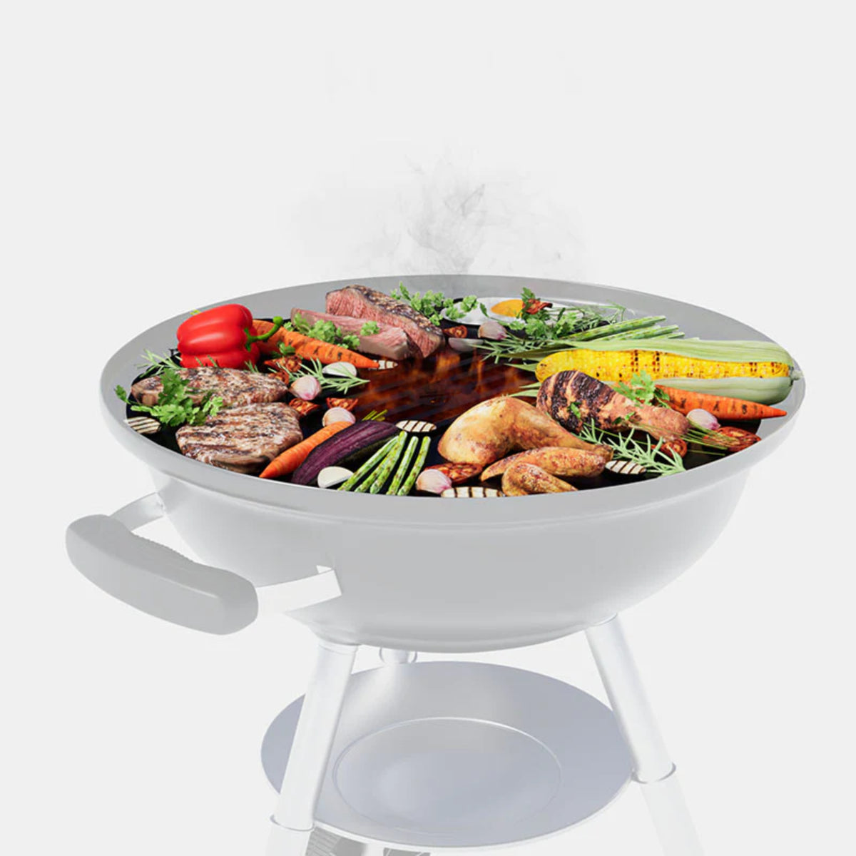 Grill Grate Equipped Weber Style Griddle — Lusso Home Designs
