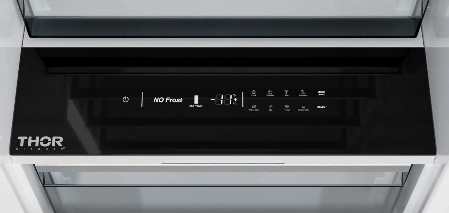 THOR KITCHEN X-Series 24" 12.4 cu. ft. Panel Ready Built-In Freezer Column with Automatic Ice Maker, XRF24CFZ