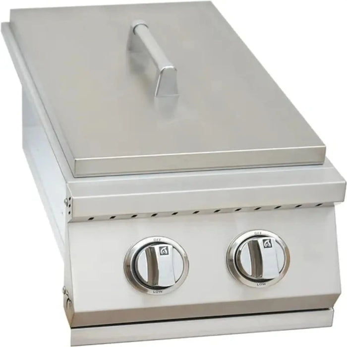 Kokomo Stainless Steel Built-In Double Side Burner with Detachable Cover