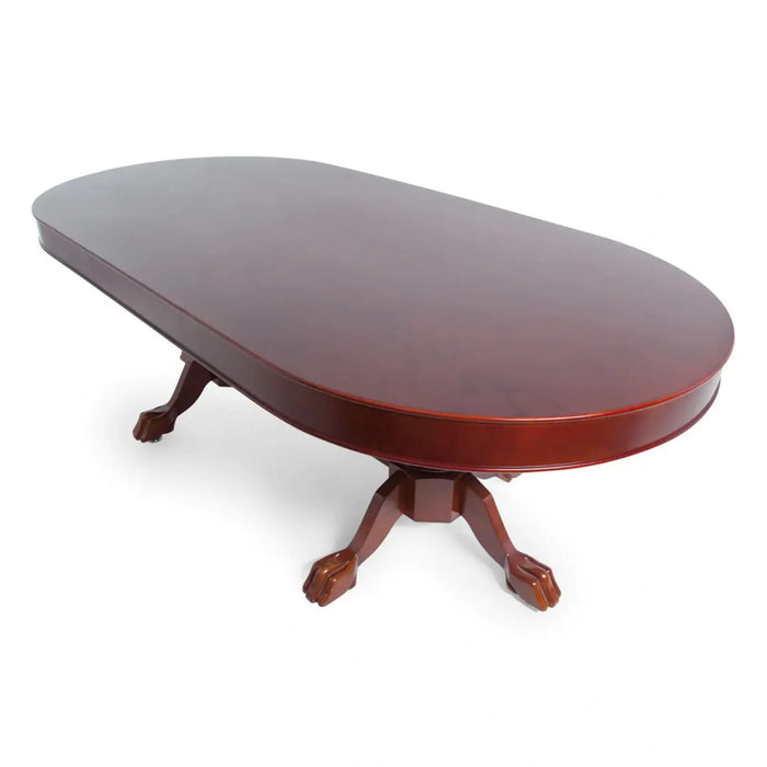 Mahogany Oval Dining Top for BBO Poker Tables