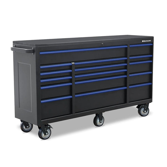 Tool Cabinet: Montezuma 16-Drawer, 72" x 20"