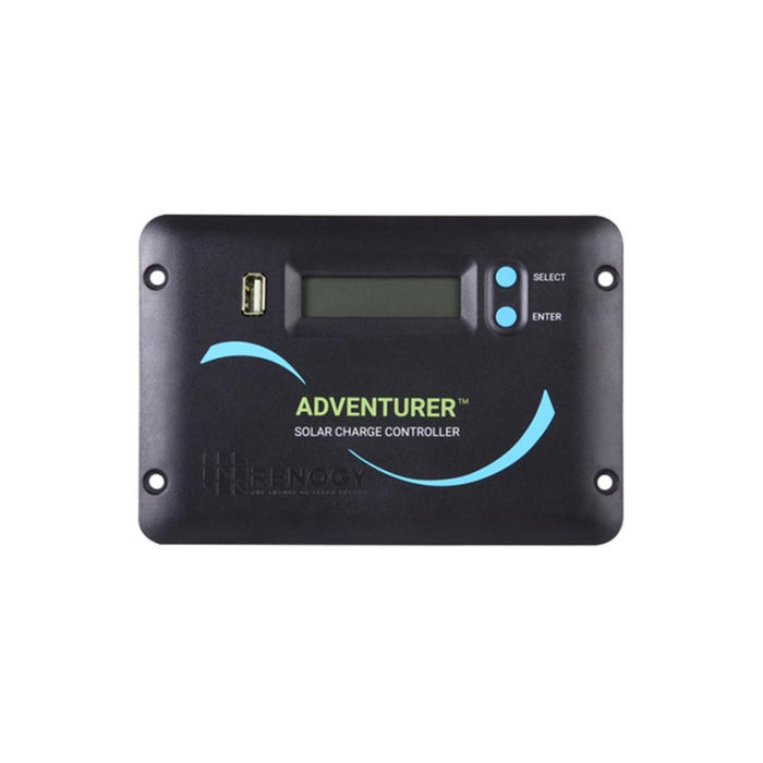 Renogy Adventurer-Li 30A Negative-Ground PWM Flush Mount Charge Controller with LCD Display