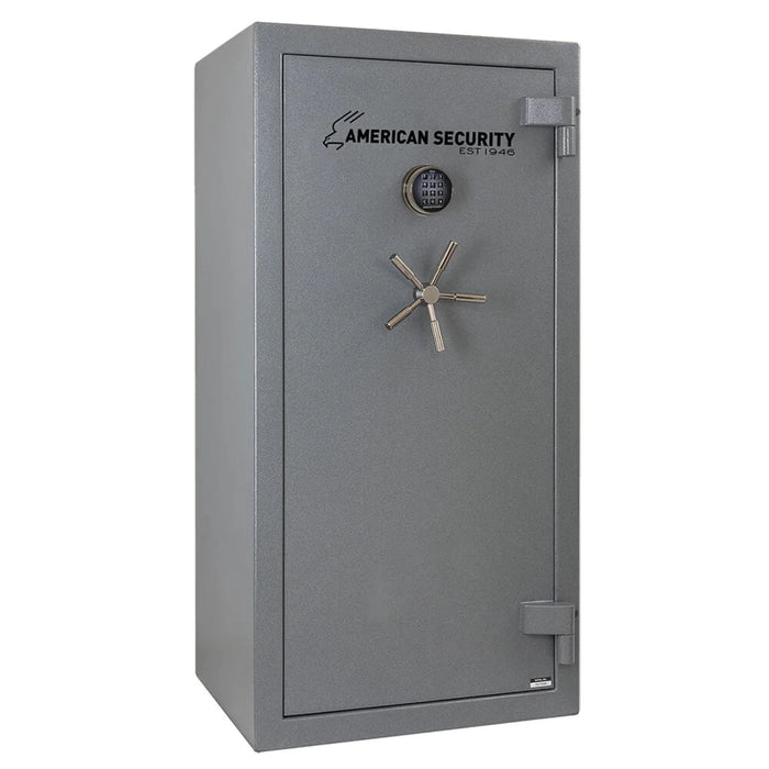 Grey Safe AMSEC Matte Gray Gun Safe - Sleek Gunmetal Design with Interior Lighti ...