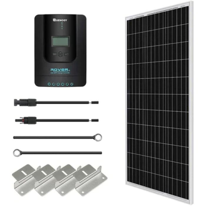 Renogy 100 Watt 12 Volt Solar Starter Kit with 20A/40A MPPT Charge Controller