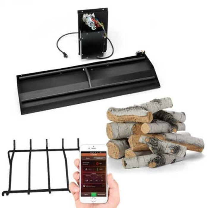 HPC Fire Dual-Step Bluetooth-Enabled Outdoor Fireplace Kit