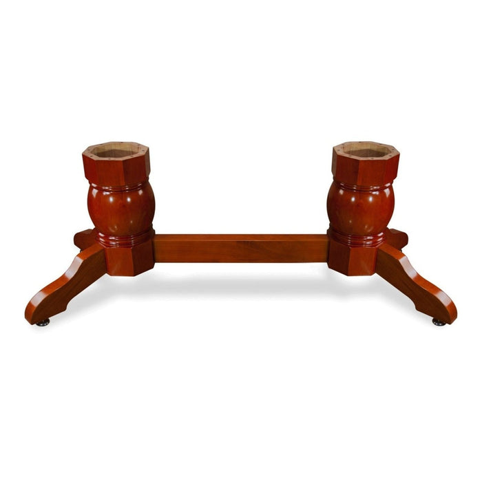 Napa Pedestal Leg Set with Beam in Mahogany - For Lumen and Prestige X BBO Poker Tables