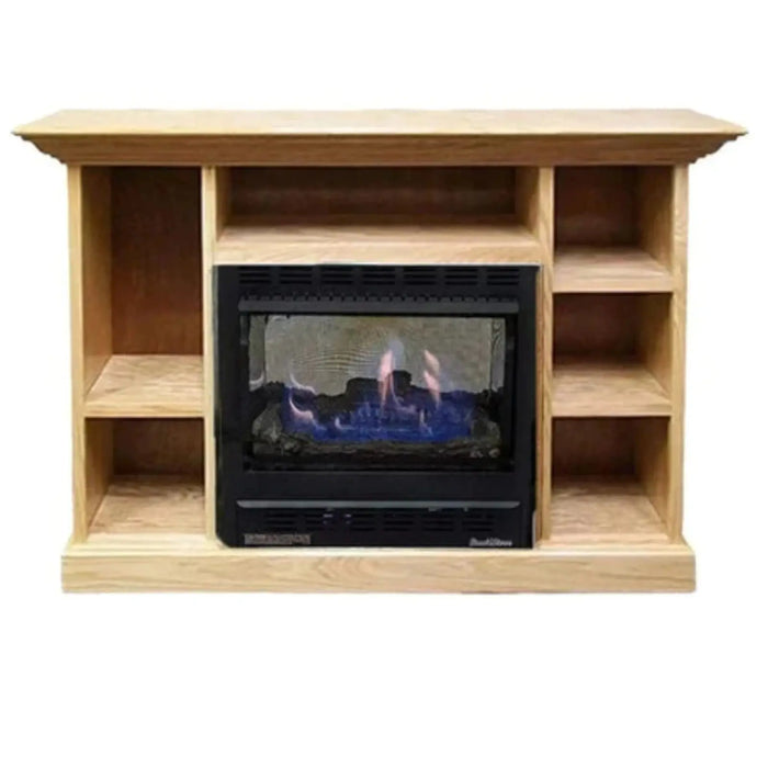 Buck Stove 1127 Prestige Combo - Light Oak Mantel - Natural Gas