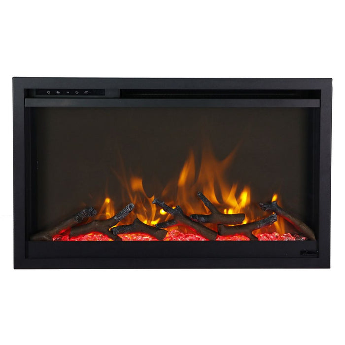 Remii 26" Extra Slim Electric Fireplace - 4" Depth, WiFi, 3-Speed Motor