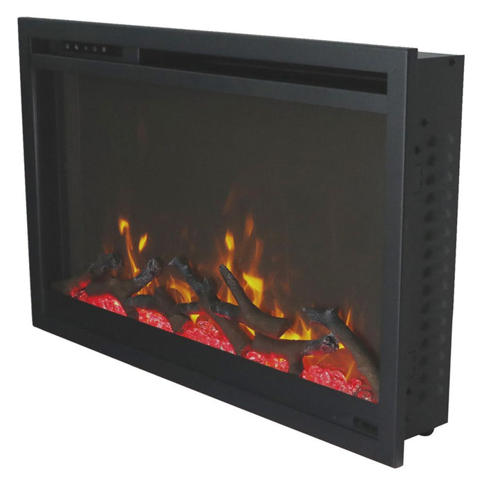 Remii 26" Extra Slim Electric Fireplace - 4" Depth, WiFi, 3-Speed Motor