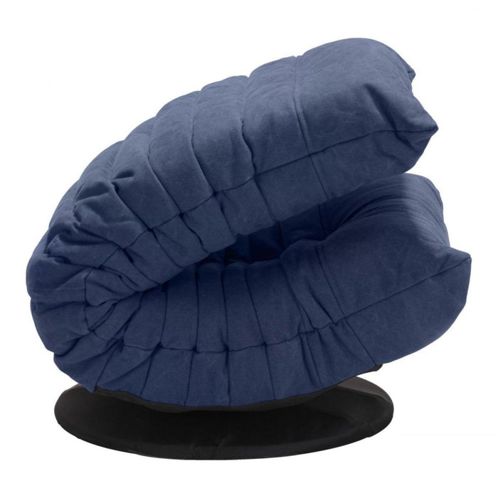 Zuo Blue Swivel Chair - Down Low Design for Stylish Seating