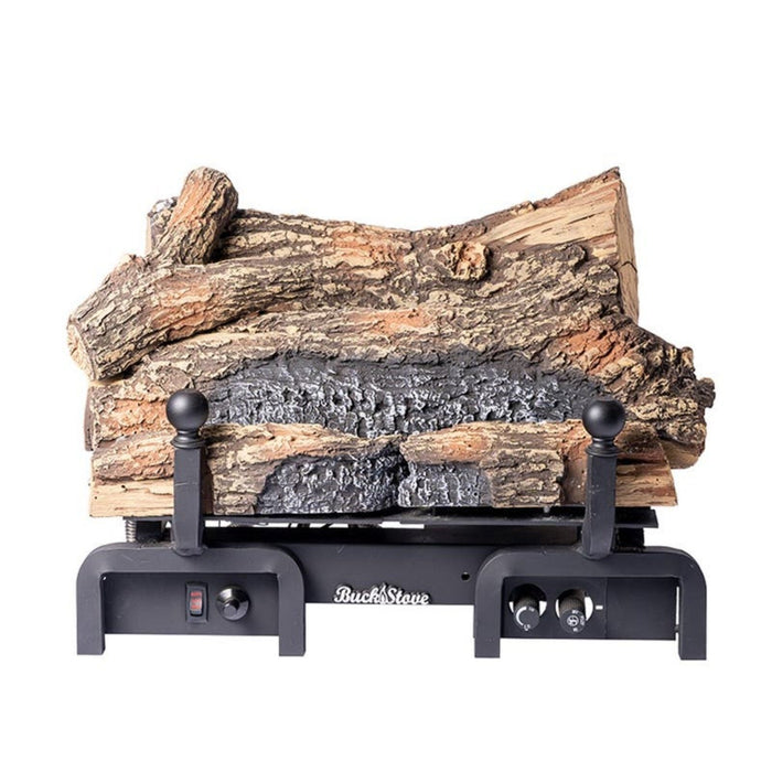 Buck Stove Ceramic 18" Modulating Propane Gas Log Set