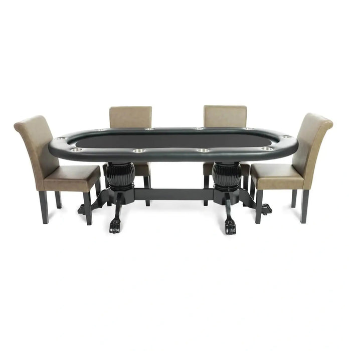 Oval Dining Top in Black for BBO Poker Tables - For Rockwell and Elite Poker Tables