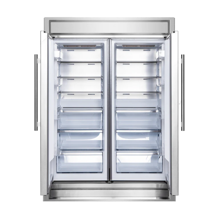 Forno Appliance Package - 48" Gas Range, 60" Refrigerator, Microwave Drawer, Dishwasher, AP-FFSGS6244-48-26