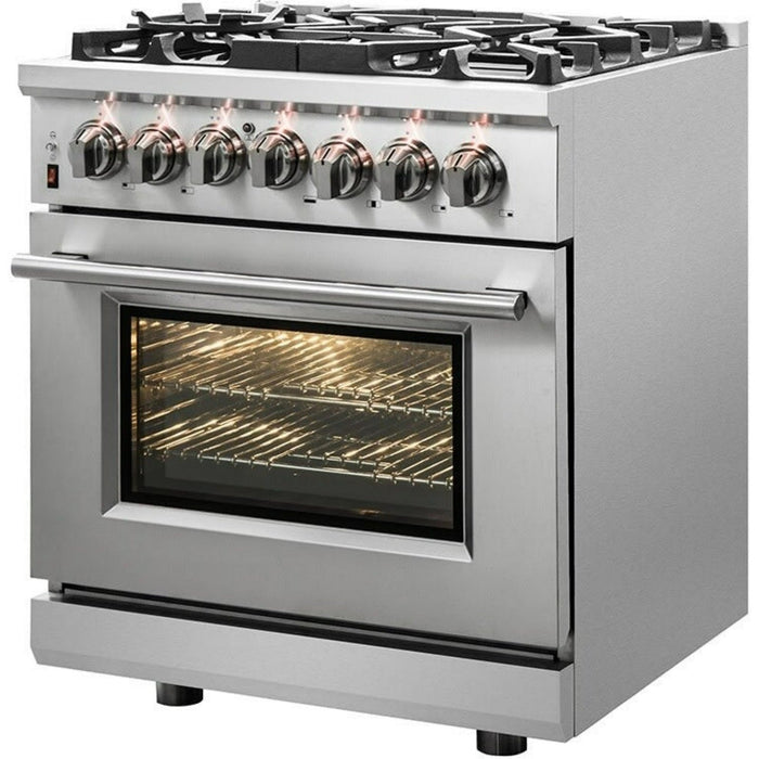 Forno Massimo 30″ Freestanding Dual Fuel Range