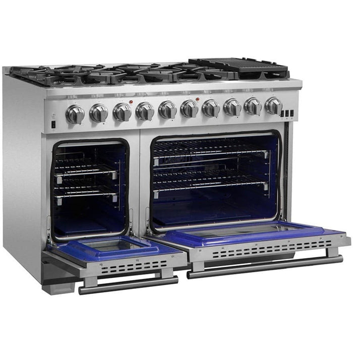 Forno Capriasca 48" Freestanding Dual Fuel Range