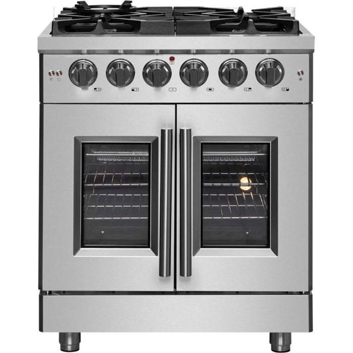 Forno Massimo 30" Freestanding French Door Dual Fuel Range