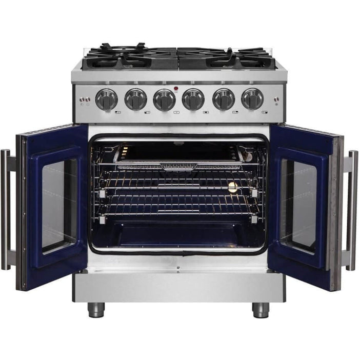 Forno Massimo 30" Freestanding French Door Dual Fuel Range