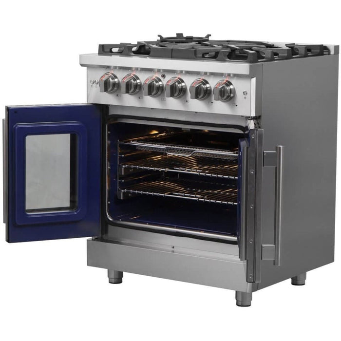 Forno Massimo 30" Freestanding French Door Dual Fuel Range