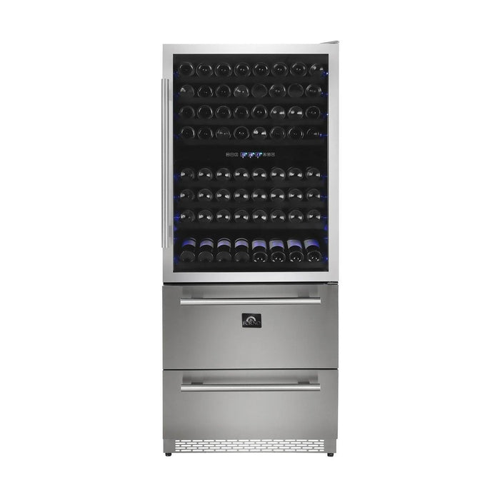 Forno Capraia - 30" Wine Cooler w/ Two Refrigerated Drawers