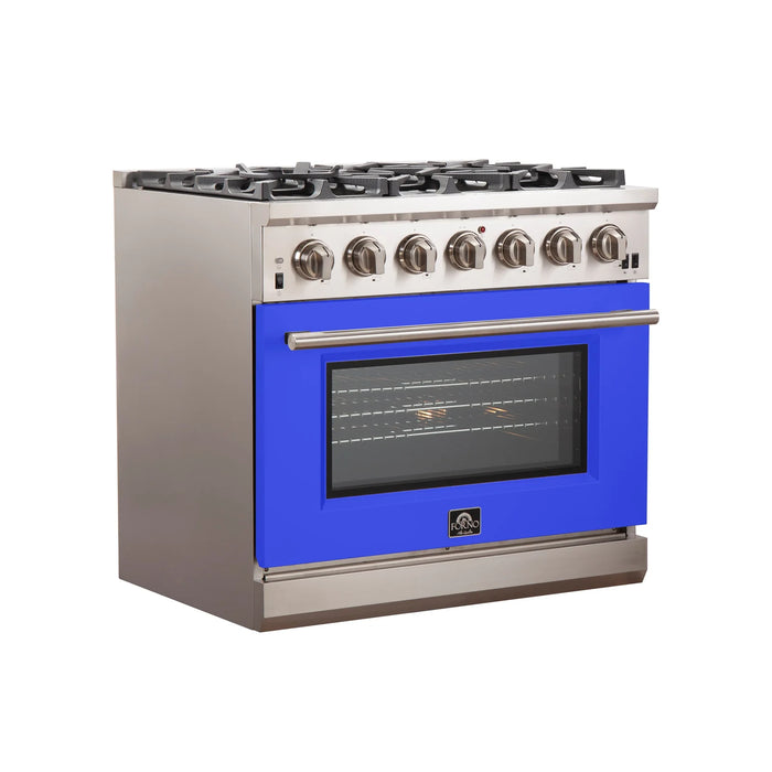 Forno Capriasca - 36" Gas Range in Blue