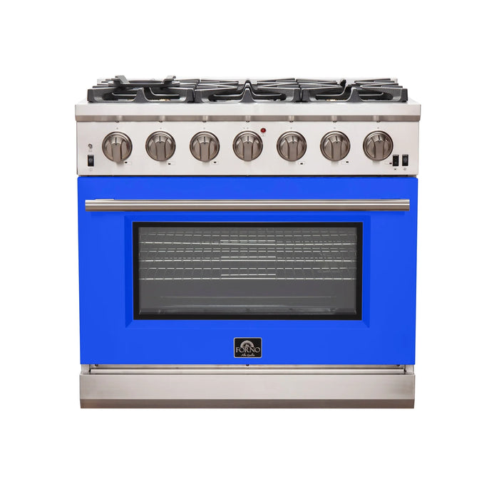 Forno Capriasca - 36" Gas Range in Blue