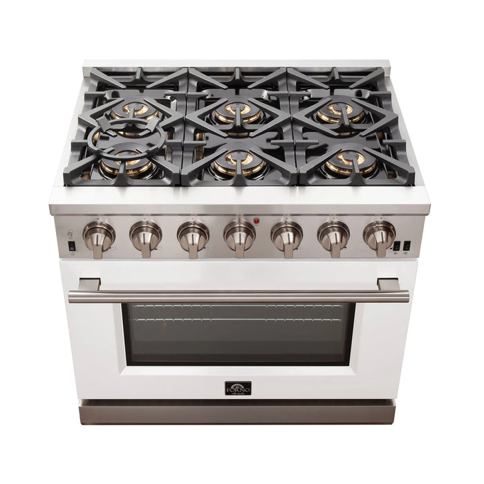 Forno Capriasca - 36" Gas Range in White