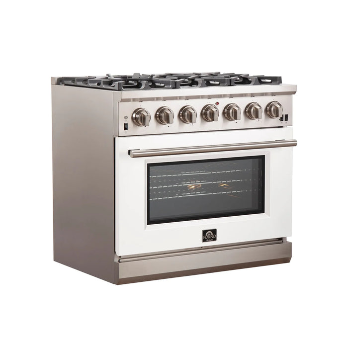 Forno Capriasca - 36" Gas Range in White