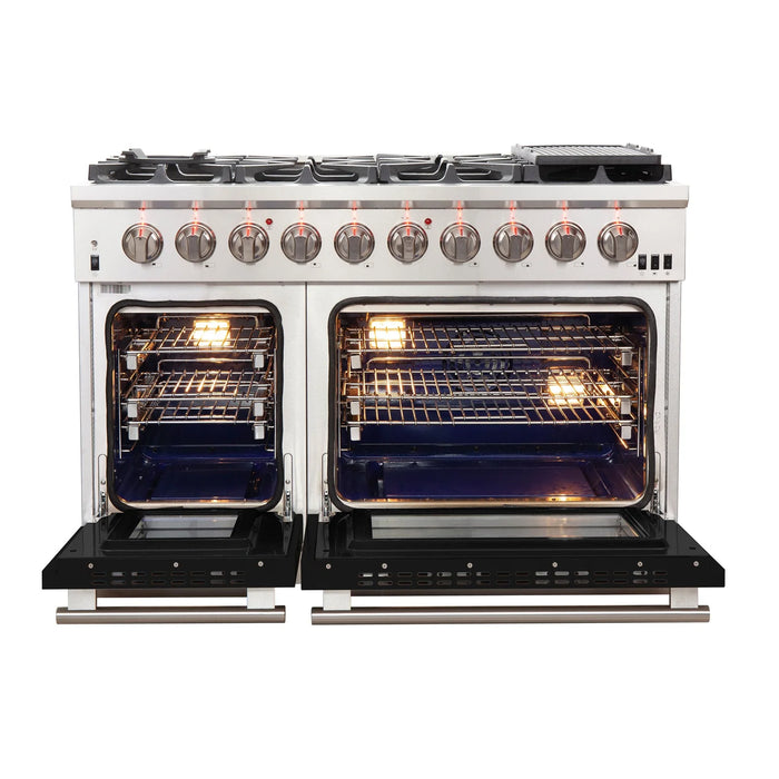 Forno Capriasca - 48" Gas Range in Black