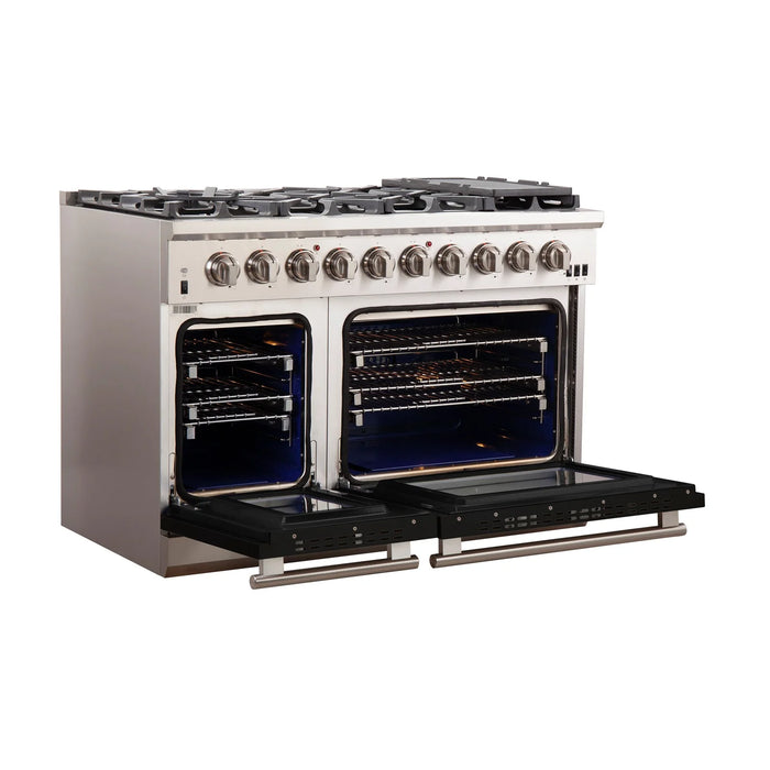 Forno Capriasca - 48" Gas Range in Black