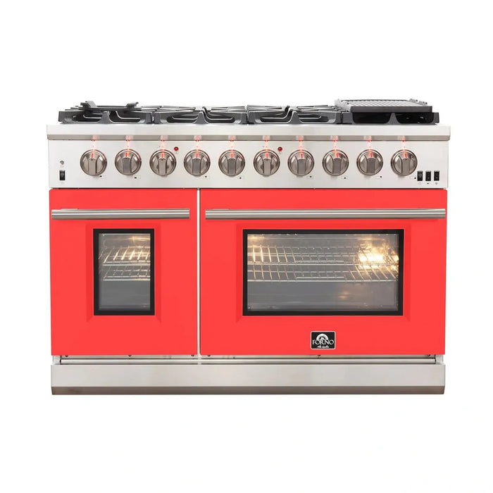 Forno Capriasca - 48" Gas Range in Red