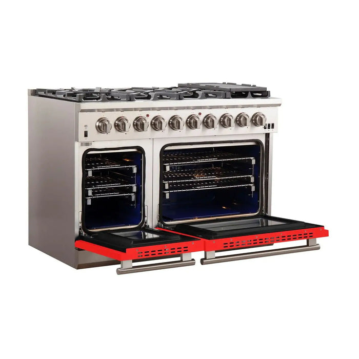 Forno Capriasca - 48" Gas Range in Red