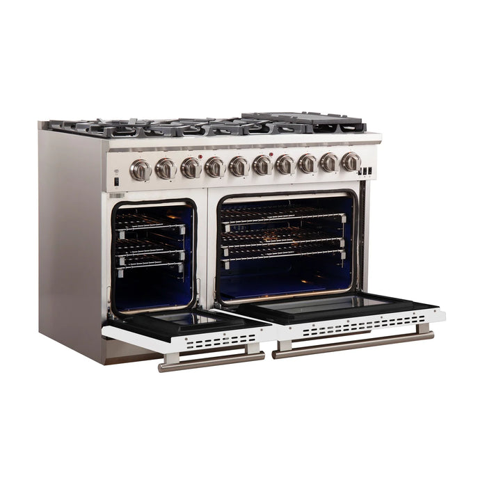 Forno Capriasca - 48" Gas Range in White