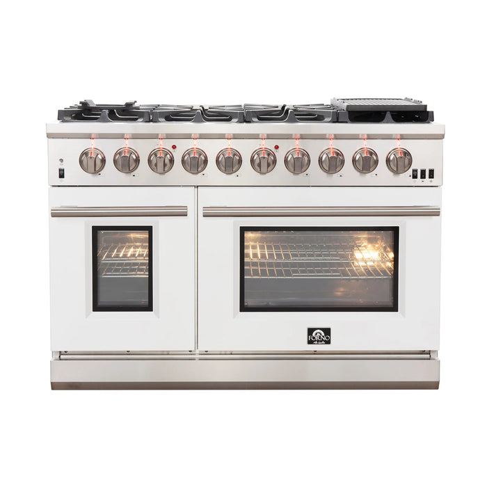 Forno Capriasca - 48" Gas Range in White