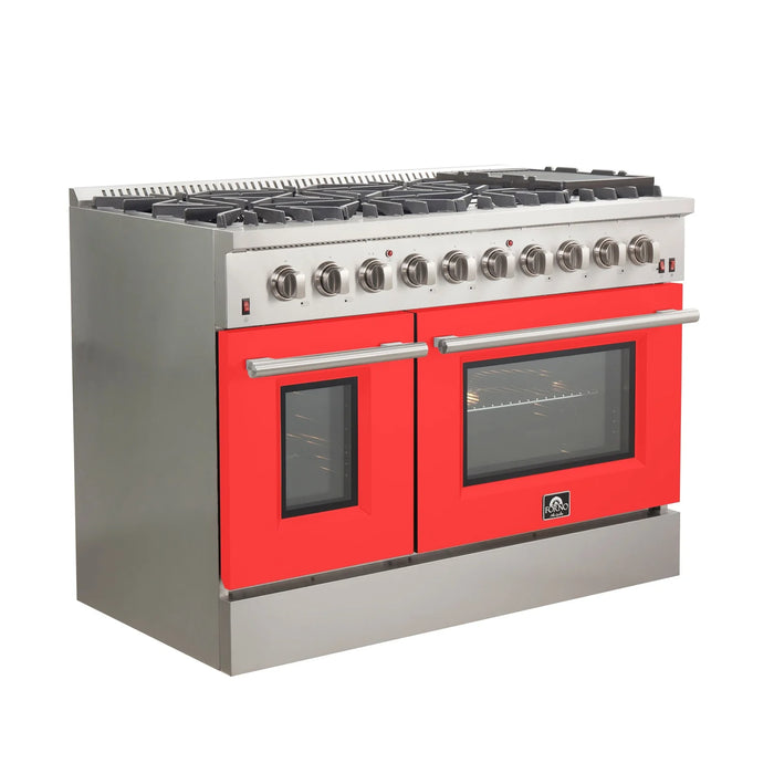 Forno Galiano - 48" Gas Range in Red