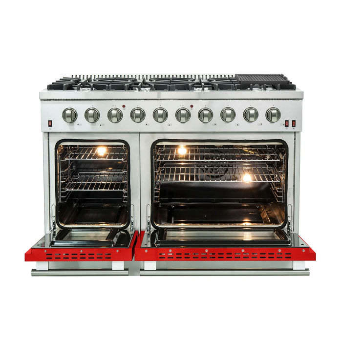 Forno Galiano - 48" Gas Range in Red