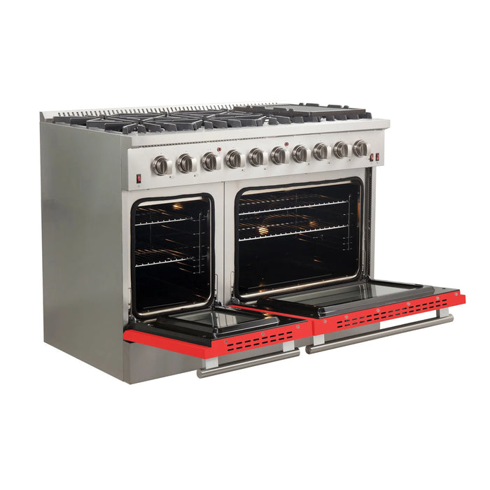 Forno Galiano - 48" Gas Range in Red