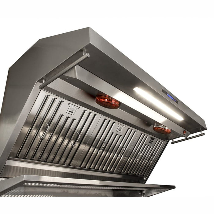 Forno Savona 48-inch Wall-Mount Range Hood w/ Baffle Filters & Built-In Backsplash