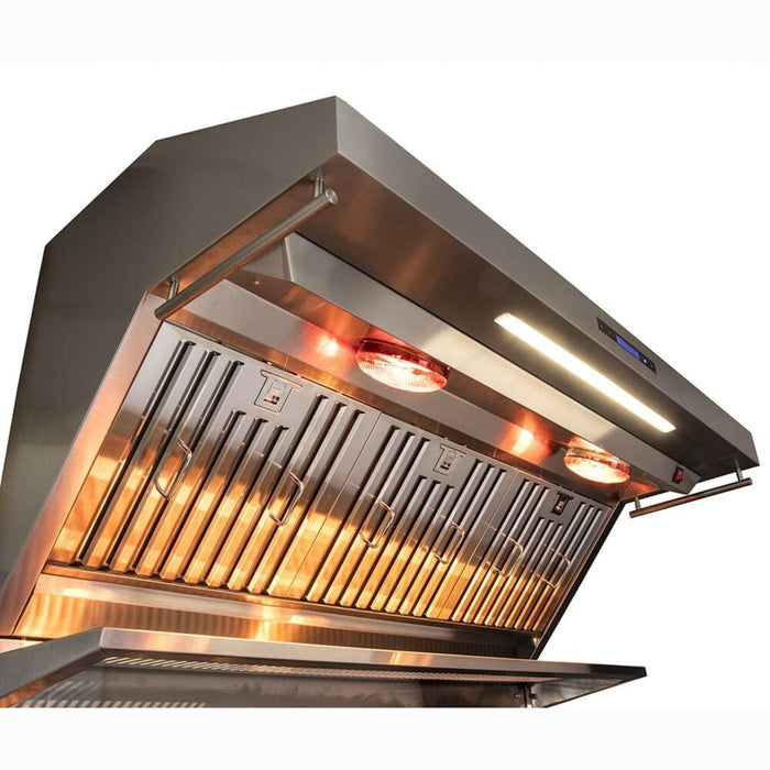 Forno Savona 48-inch Wall-Mount Range Hood w/ Baffle Filters & Built-I ...
