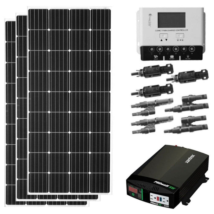 Grape Solar 600-Watt Off-Grid Solar Kit with A/C Inverter