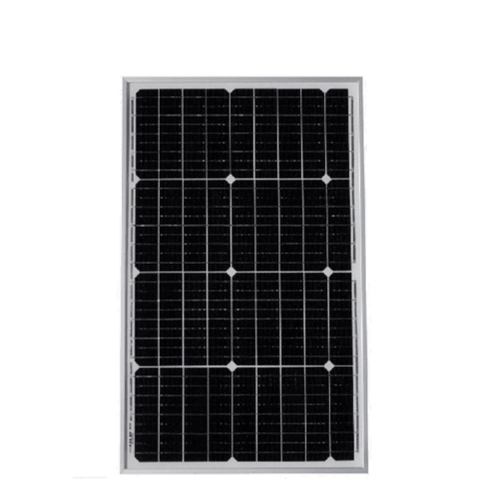 Sleek 50W Monocrystalline Solar Panel for RVs, Boats, and 12V Systems