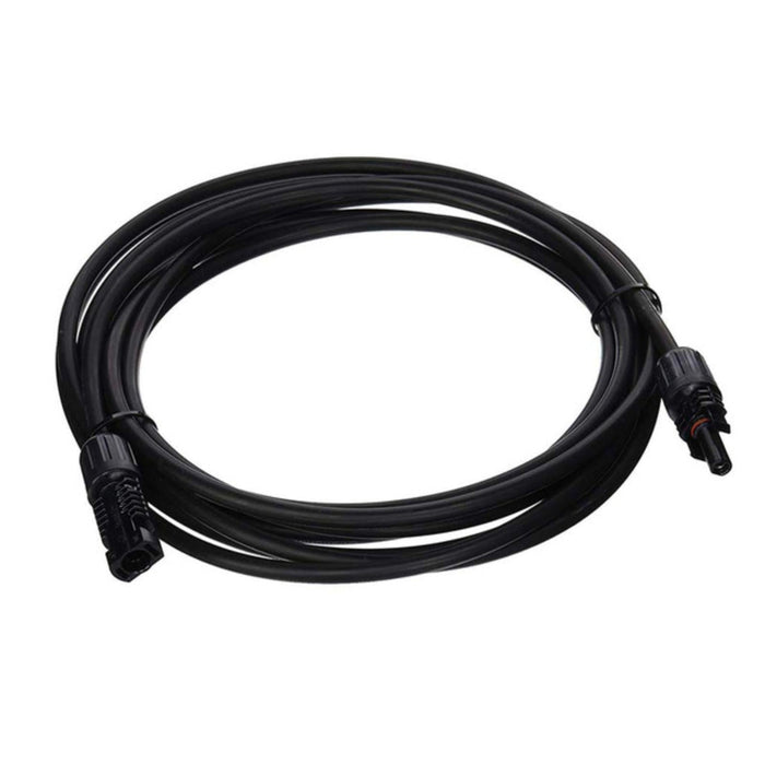 Renogy Solar Panel Extension Cable is 15Ft long 10AWG thickness, equipped with MC4 Male to Female Connectors