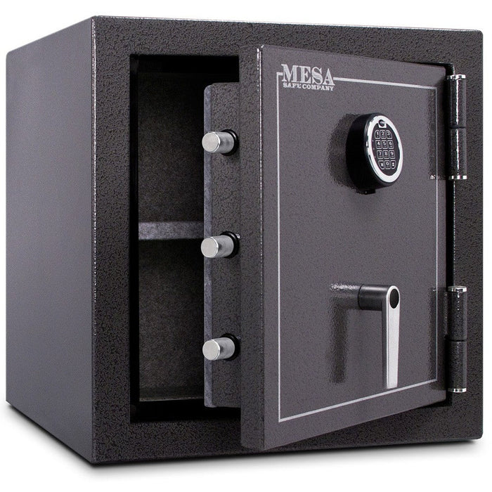 MESA 3.3 Cubic Foot Electronic Lock Burglary & Fire Safe - All Steel Safe - Hammered Grey